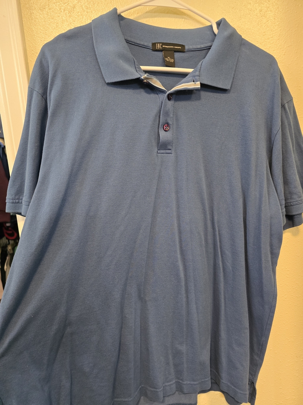 INC International Concepts Light Blue Short-Sleeve Polo